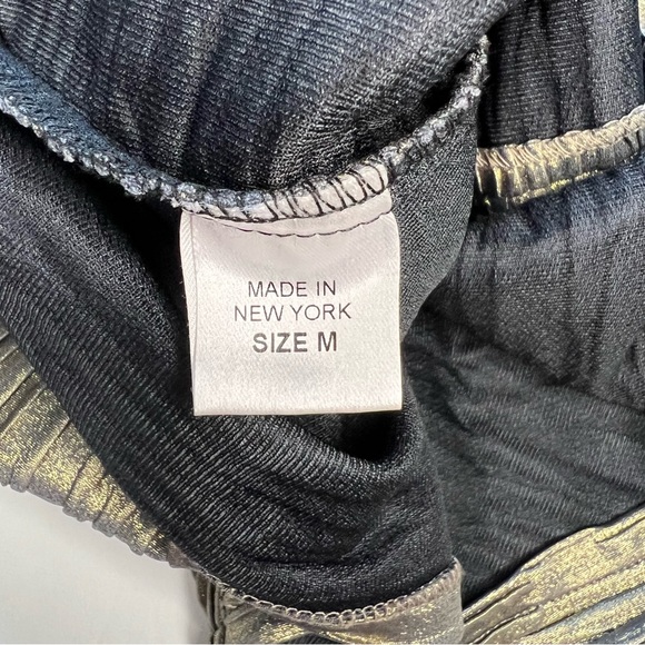 Torn by Ronny Kobo Short Sleeve Metallic Kaitlyn Dress in Gold M - Picture 7 of 8